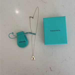 Tiffany & Co. Silver Triangle Pendant Necklace
